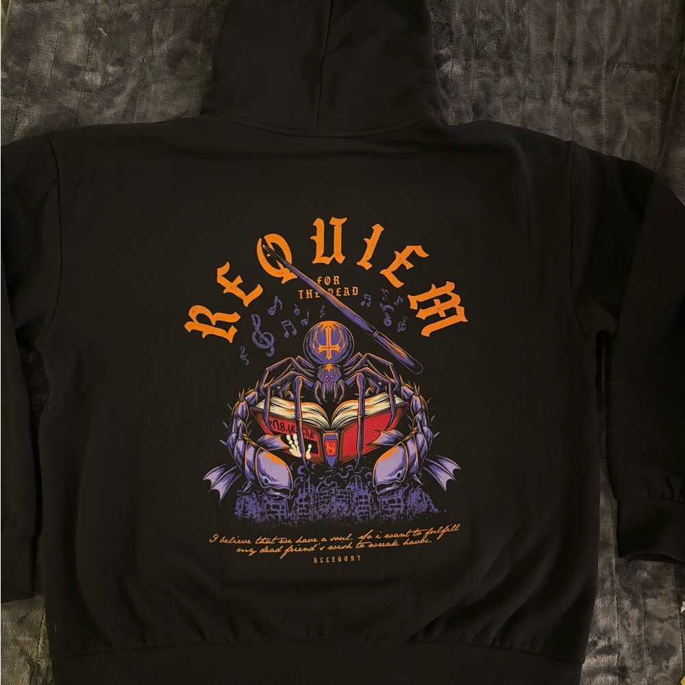 RARE Allegory House Requiem for the Dead Hoodie - Hunter x Hunter Chrollo COLLAB